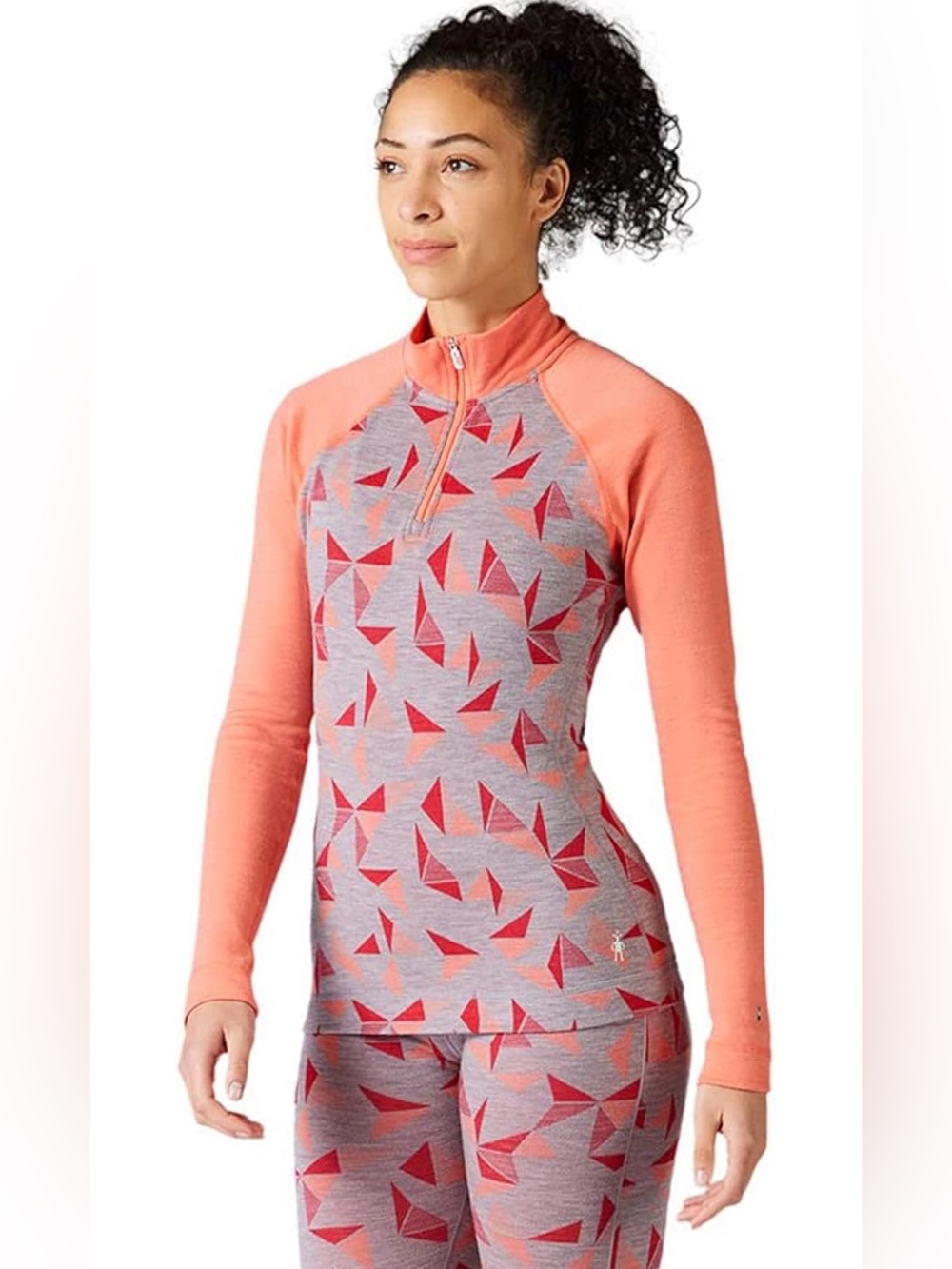 Smartwool Women's Merino 250 Pattern 1/4 Zip Long Sleeve Base Layer